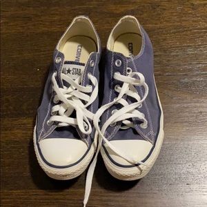 Blue converse shoes